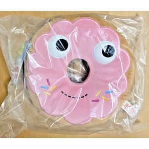 KIDROBOT Yummy World 10" Pink‎ Donut Plush Pillow